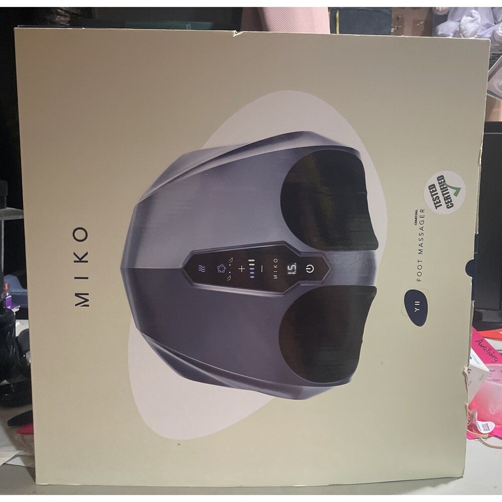 MIKO Foot Massager Machine - Deep Kneading, Shiatsu, Air Compression, and Heat